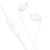 Проводные наушники HOCO M121 Bright, Jack 3.5mm, 1.2 м, белый