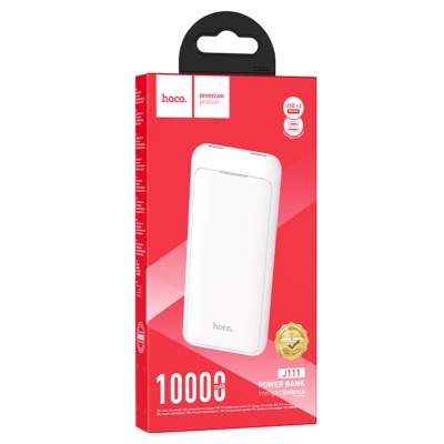Портативный аккумулятор HOCO J111 Smart charge, 10000 мА⋅ч, белый