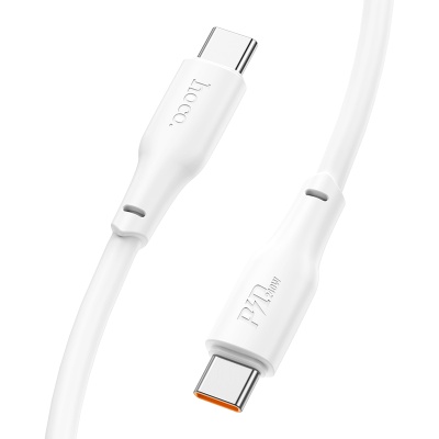 Кабель USB-C HOCO X93 Force Type-C - Type-C, 5A, 240W, 2 м, белый