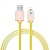Кабель USB HOCO UPL12 Metal Jelly USB - Lightning, 2.1А, 2 м, золотой