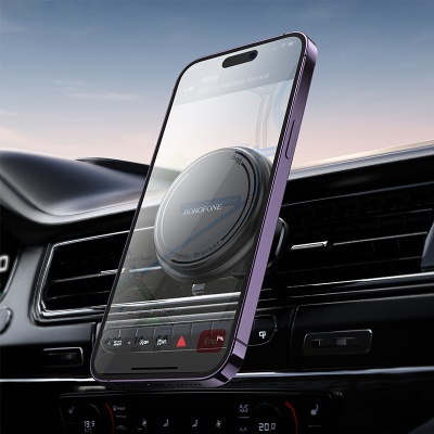 Автомобильный держатель BOROFONE BH135 Parker, магнитный, на воздуховод, черный