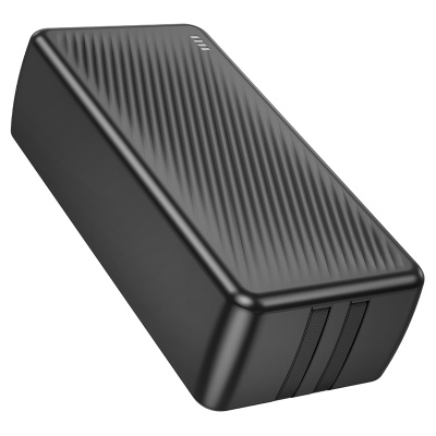 Портативный аккумулятор BOROFONE BJ57B Graceful, встроенный кабель Lightning + Type-C, 22.5W, 30000 мА⋅ч, черный