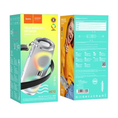 Портативная колонка HOCO HC12 Sports, Bluetooth 5.0, серый