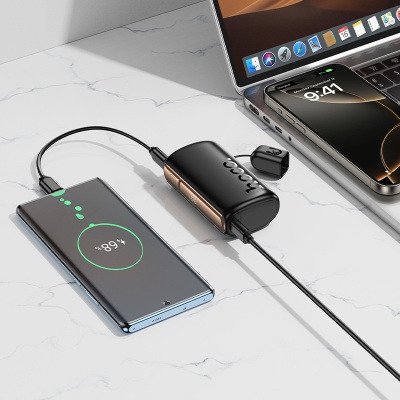 Портативный аккумулятор HOCO Q50 Victory, 20W, 10000 мА⋅ч, серый металлик