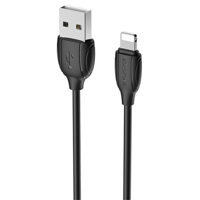 Кабель USB BOROFONE BX19 Benefit USB - Lightning, 1.3А, 1 м, черный