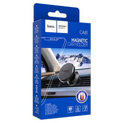 Автомобильный держатель HOCO CA81 Ligue, магнитный, на воздуховод, черный