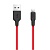 Кабель USB HOCO X21 Silicone USB - Lightning, 2А, 1 м, красный+черный