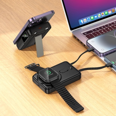 Портативный аккумулятор HOCO Q48 Core, с беспроводной зарядкой, 20W, 10000 мА⋅ч, черный