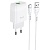 Сетевое зарядное устройство HOCO C72Q Glorious 1xUSB с Кабелем USB - Type-C, 3.0A, 18W, белый