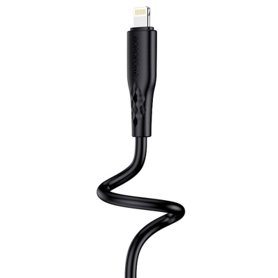 Кабель USB BOROFONE BX48 USB - Lightning, 2.4А, 1 м, черный