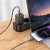 Сетевое зарядное устройство HOCO N63 Gentle 1xUSB + 1xUSB-C с Кабелем Type-C - Lightning, 3A, 30W, черный