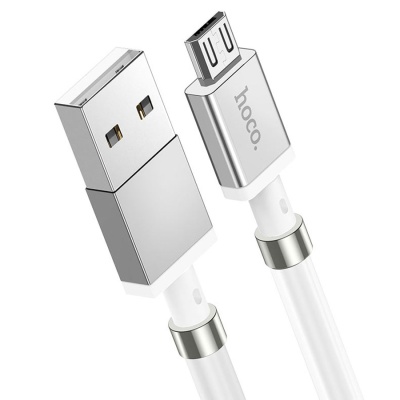 Кабель USB HOCO U91 Magic USB - MicroUSB, 2.4А, 1 м, белый