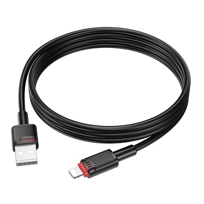 Кабель USB BOROFONE BX110 Beneficio USB - Lightning, 2.4А, 1 м, черный