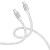 Кабель USB-C HOCO X98 Crystal ice Type-C - Type-C, 3A, 60W, 1 м, серебристый