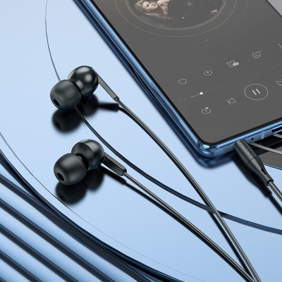 Проводные наушники HOCO M124 Wide, Jack 3.5mm, 1.2 м, черный