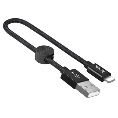 Кабель USB HOCO X35 Premium USB - Lightning, 2.4А, 25 см, черный