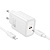 Сетевое зарядное устройство HOCO N60 Gentle 1xUSB-C с Кабелем Type-C - Lightning, 20W, белый