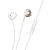 Проводные наушники HOCO M115 Sagacious, Lightning, 1.2 м, белый