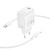 Сетевое зарядное устройство BOROFONE BN26 Fuente 1xUSB-C с Кабелем Type-C - Lightning, 20W, белый