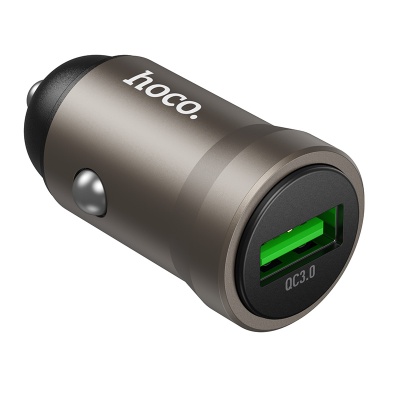 Автомобильное зарядное устройство HOCO Z62 Energy, 1xUSB, 18W, золотой