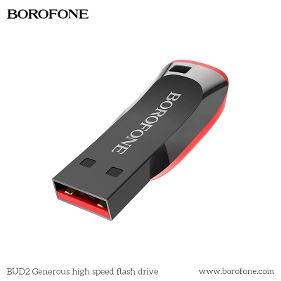 USB флеш-накопитель BOROFONE BUD2, USB 2.0, 64GB, черный