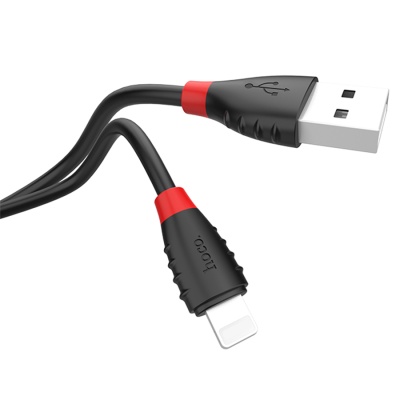 Кабель USB HOCO X27 Excellent USB - Lightning, 2.4А, 1.2 м, черный