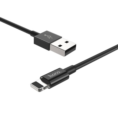 Кабель USB HOCO X23 Skilled USB - Lightning, 2.1А, 1 м, черный