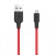 Кабель USB HOCO X21 Silicone USB - MicroUSB, 2А, 1 м, красный+черный
