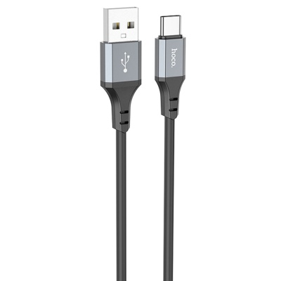 Кабель USB HOCO X86 Spear silicone USB - Type-C, 3A, 1 м, черный оптом