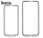 Защитное стекло HOCO A12 для iPhone 7/8, прозрачный+белая рамка