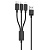 Кабель USB HOCO X74 3 в 1 USB - Type-C + Lightning + MicroUSB, 2А, 1 м, черный
