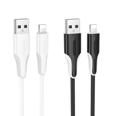 Кабель USB BOROFONE BX119 New USB - Lightning, 2.4А, 1 м, черный