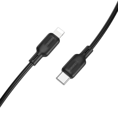 Кабель USB-C BOROFONE BX113 Lenny Type-C - Lightning, 27W, 3 м, черный