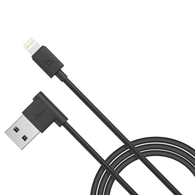 Кабель USB HOCO UPL11 L Shape USB - Lightning, 2.1А, 1.2 м, черный