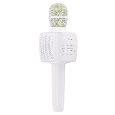 Микрофон беспроводной HOCO BK5 Cantando, Bluetooth, test, белый