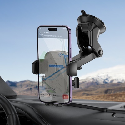 Автомобильный держатель HOCO H65 Gamble , зажимной, на приборную панель, черный