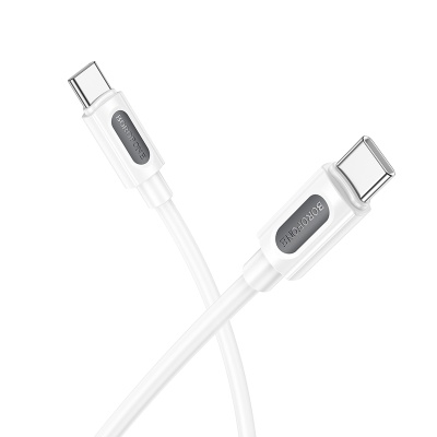Кабель USB-C BOROFONE BX114 Structure Type-C - Type-C, 3A, 60W, 1 м, белый