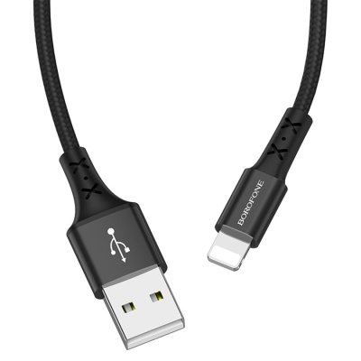 Кабель USB BOROFONE BX20 Enjoy USB - Lightning, 2А, 1 м, черный