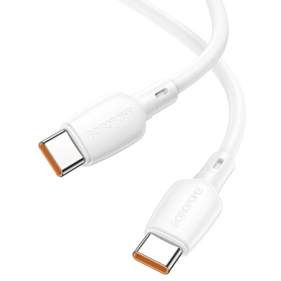Кабель USB-C BOROFONE BX93 Super power Type-C - Type-C, 3A, 100W, 1 м, белый