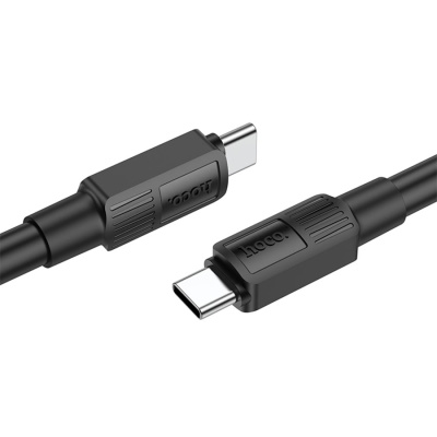 Кабель USB-C HOCO X84 Solid Type-C - Type-C, 3A, 60W, 1 м, черный