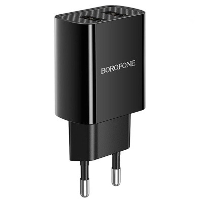 Сетевое зарядное устройство BOROFONE BA53A Powerway 2xUSB, 2.1A, 10W, черный