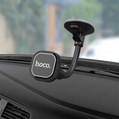 Автомобильный держатель HOCO CA55 Astute, магнитный, на приборная панель/лобовое стекло, черный+серый