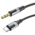 Аудиокабель BOROFONE BL19 Creator AUX Jack 3,5 (m) - Type-C (m), 1 м, черный