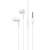 Проводные наушники HOCO M104 Gamble, Jack 3.5mm, 1.2 м, белый
