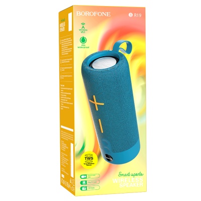 Портативная колонка BOROFONE BR19 Euphony, Bluetooth, бирюзовый