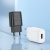 Сетевое зарядное устройство HOCO C134A Solid 1xUSB с Кабелем USB - Type-C, 2.4A, белый