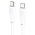 Кабель USB-C HOCO X93 Force Type-C - Type-C, 5A, 240W, 2 м, белый