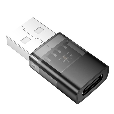 Переходник/Адаптер HOCO UA36C USB (m) - Type-C (f), черный