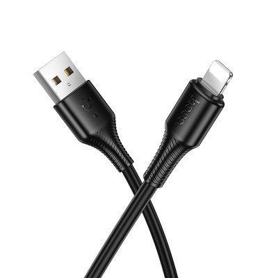 Кабель USB HOCO X120 Beneficio USB - Lightning, 2.4А, 1 м, черный