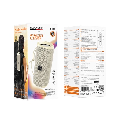 Портативная колонка BOROFONE BR100 Joy, Bluetooth 6.0, бержевый